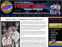 Tablet Screenshot of hapkido-usa.com
